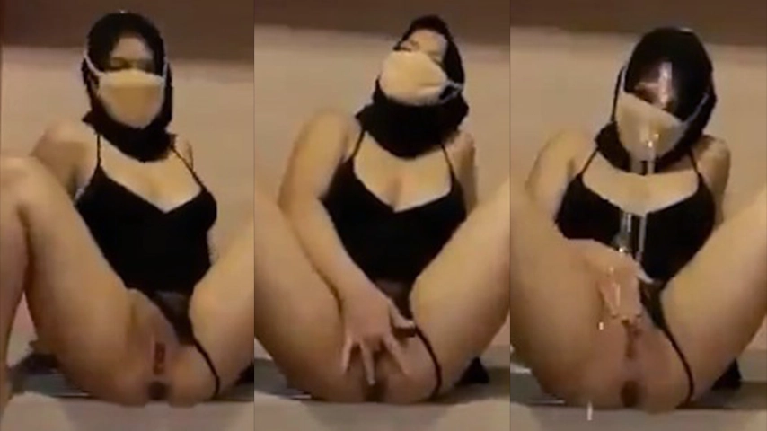 Tante Hijab Squirt Kayak Air mancur